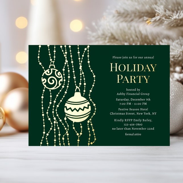 Green Elegant Christmas Party Corporate Holiday (Creator Uploaded)