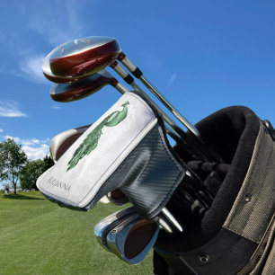 Green Elegant Peacock Golf Head Cover