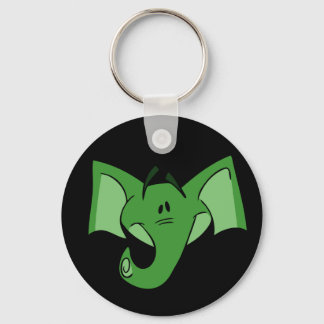 Green Elephant Keychain