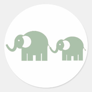Green Elephant Stickers