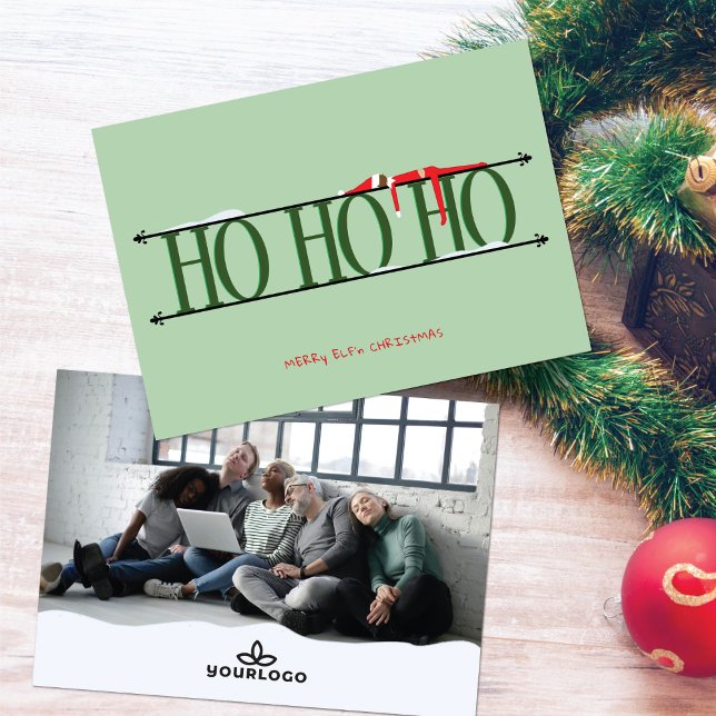 Green Elf Shenanigans Corporate Christmas Card (Creator Uploaded)