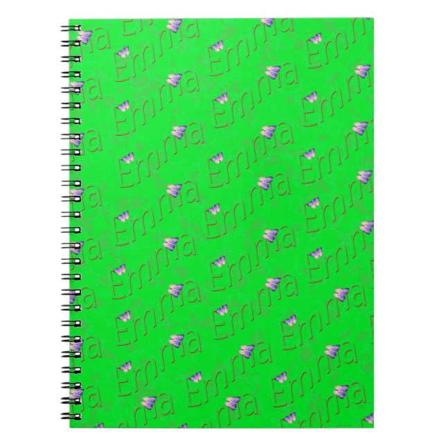 Green Emma Name, Notebook (Front)
