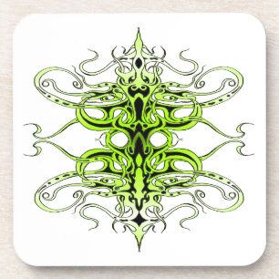Green Empire Tribal Design Coaster