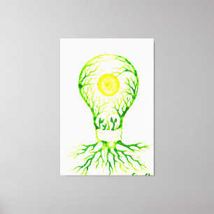 Green energy poster canvas print