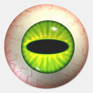 Green Envy Eye Stickers