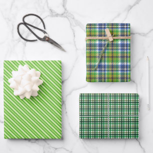 Green Envy  Wrapping Paper Sheet