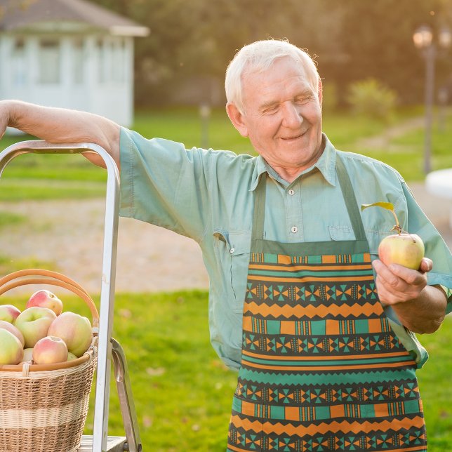 Green Ethnic Aztec Apron (Creator Uploaded)