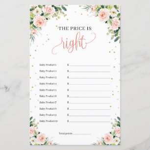 Green eucalyptus blush floral the price is right