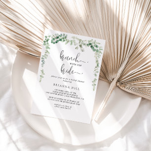 Green Eucalyptus Brunch with the Bride Shower  Invitation