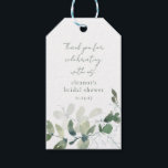 Green Eucalyptus Custom Bridal Shower Thank You  Gift Tags<br><div class="desc">Modern Botanical Eucalyptus Custom Bridal Shower Thank You Gift Tags</div>