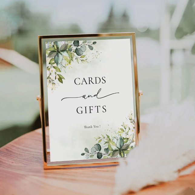 Green Eucalyptus Floral Cards and Gifts Sign (Creator Uploaded)