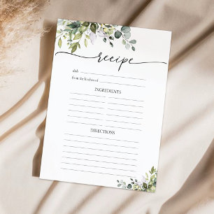 Green Eucalyptus Floral Recipe Page