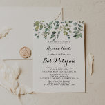 Green Eucalyptus Foliage Delight Bat Mitzvah Invitation<br><div class="desc">This green eucalyptus foliage delight bat mitzvah invitation is perfect for a modern bat mitzvah. The design features botanical watercolor hand-drawn elegant eucalyptus,  inspiring natural beauty.</div>
