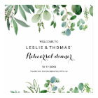 Green Eucalyptus Foliage Rehearsal dinner Welcome