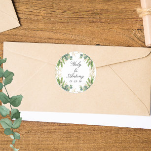 Green Eucalyptus Gold Botanical Seal