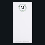 Green Eucalyptus Leaves Greenery Botanical Wedding Magnetic Notepad<br><div class="desc">This is a Green Eucalyptus Leaves Greenery Botanical Monogram Magnetic Notepad!</div>