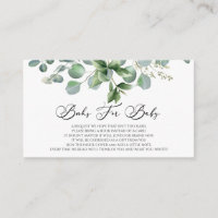 Green Eucalyptus Plant Baby Shower Books For Baby