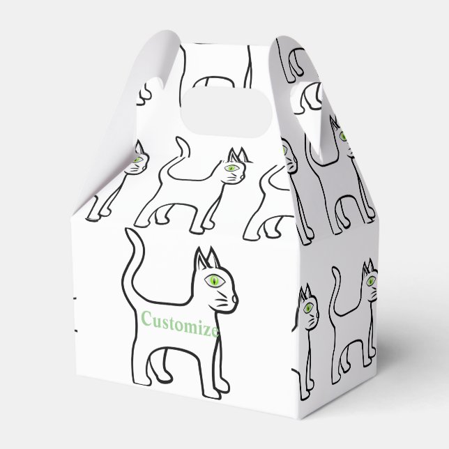 Green-eye Cat Thunder_Cove Favour Box (Front Side)