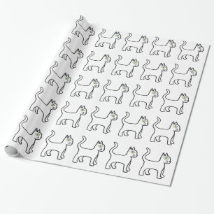 Green-eye Cat Thunder_Cove Wrapping Paper