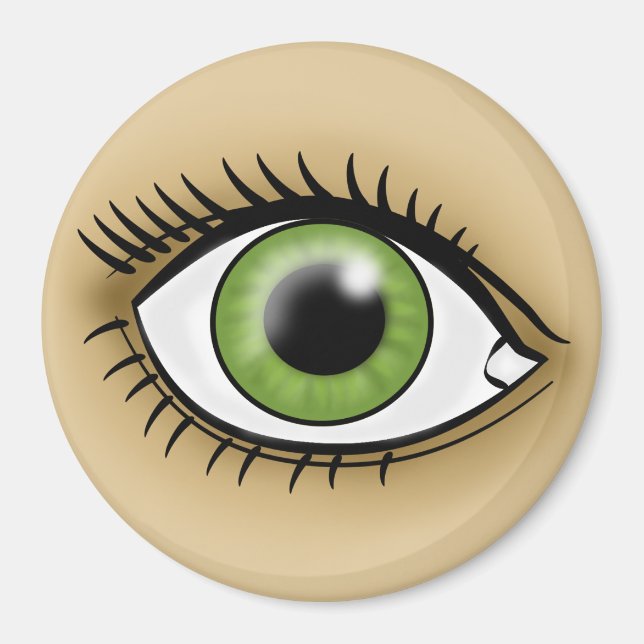 Green Eye icon Magnet (Front)