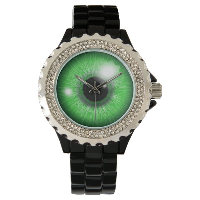 green eye iris design watch (Front)