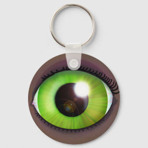 Green Eye Key Ring