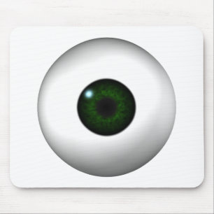 green eye mouse pad