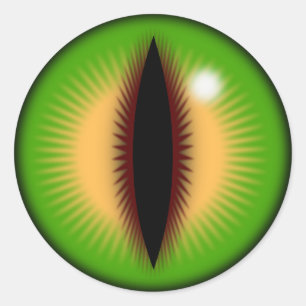 Green Eye of a dragon Classic Round Sticker