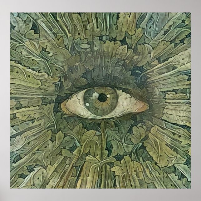 Green Eye of Nature Poster (Front)