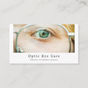 Green Eye, Optician, Technical Practitioner Business Card