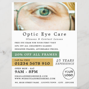 Green Eye, Optician, Technical Practitioner Flyer