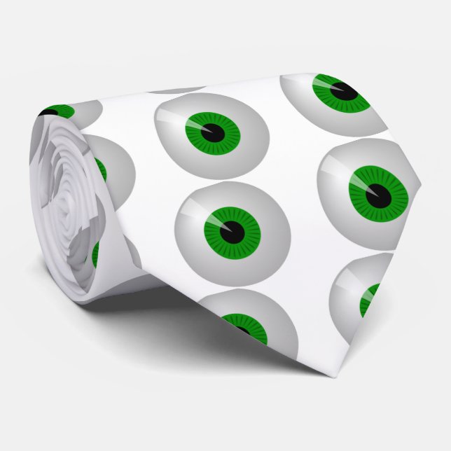 Green Eye Tie (Rolled)