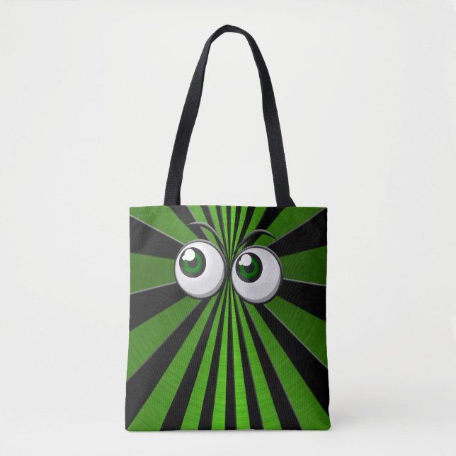 green eyeballs tote bag (Front)