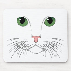 Green Eyed Cat Mousepad