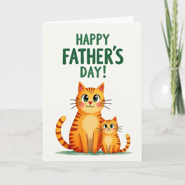 Green Eyed Fathers Day Card (Front)