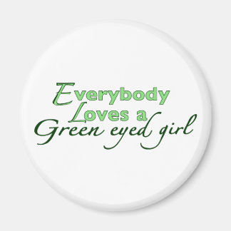 Green Eyed Girl Magnet