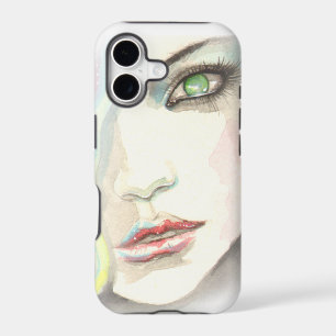 Green Eyed Girl Modern Fine Art iPhone 5 Case