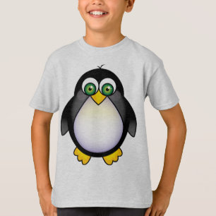 Green Eyed Penguin Cartoon T-Shirt