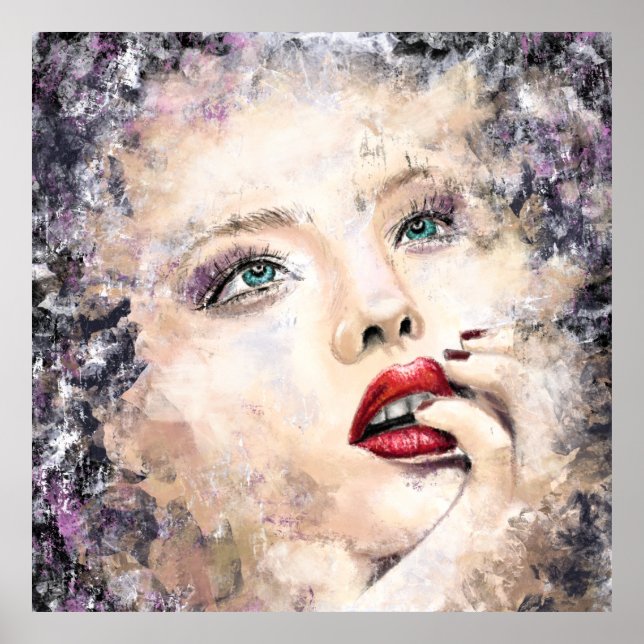 Green Eyed Pretty Woman Poster (Front)