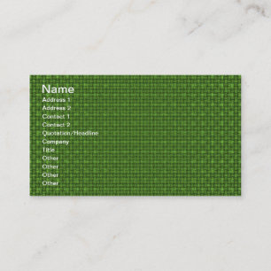 Green Fabric Business Card