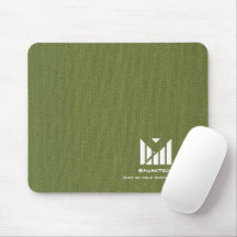 Green Fabric Texture Elegant Monogram Logo Custom