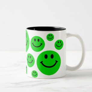 Green Faces Mug