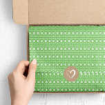 Green Fair Isle Christmas Sweater Pattern Tissue Paper<br><div class="desc">Custom designed tissue paper features a modern fair isle Christmas sweater pattern. Click Customise It to add your own text and images to create a unique one of a kind design for gift wrap or craft projects.</div>