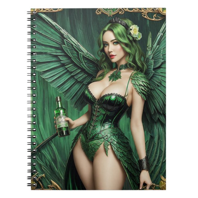 Green Fairy: Absinthe Notebook (Front)