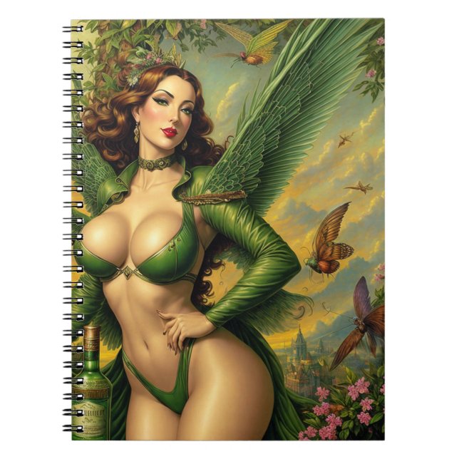 Green Fairy: Absinthe Notebook (Front)