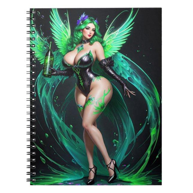 Green Fairy: Absinthe Notebook (Front)