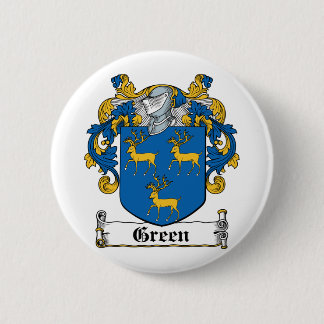 Green Family Crest 6 Cm Round Badge