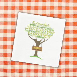Green Family Reunion Paper Napkin