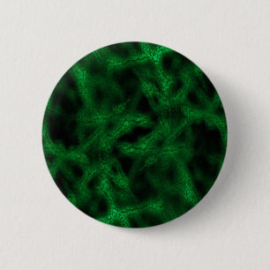Green fantasy pattern 6 cm round badge