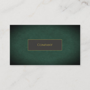 Green Faux Business Card
